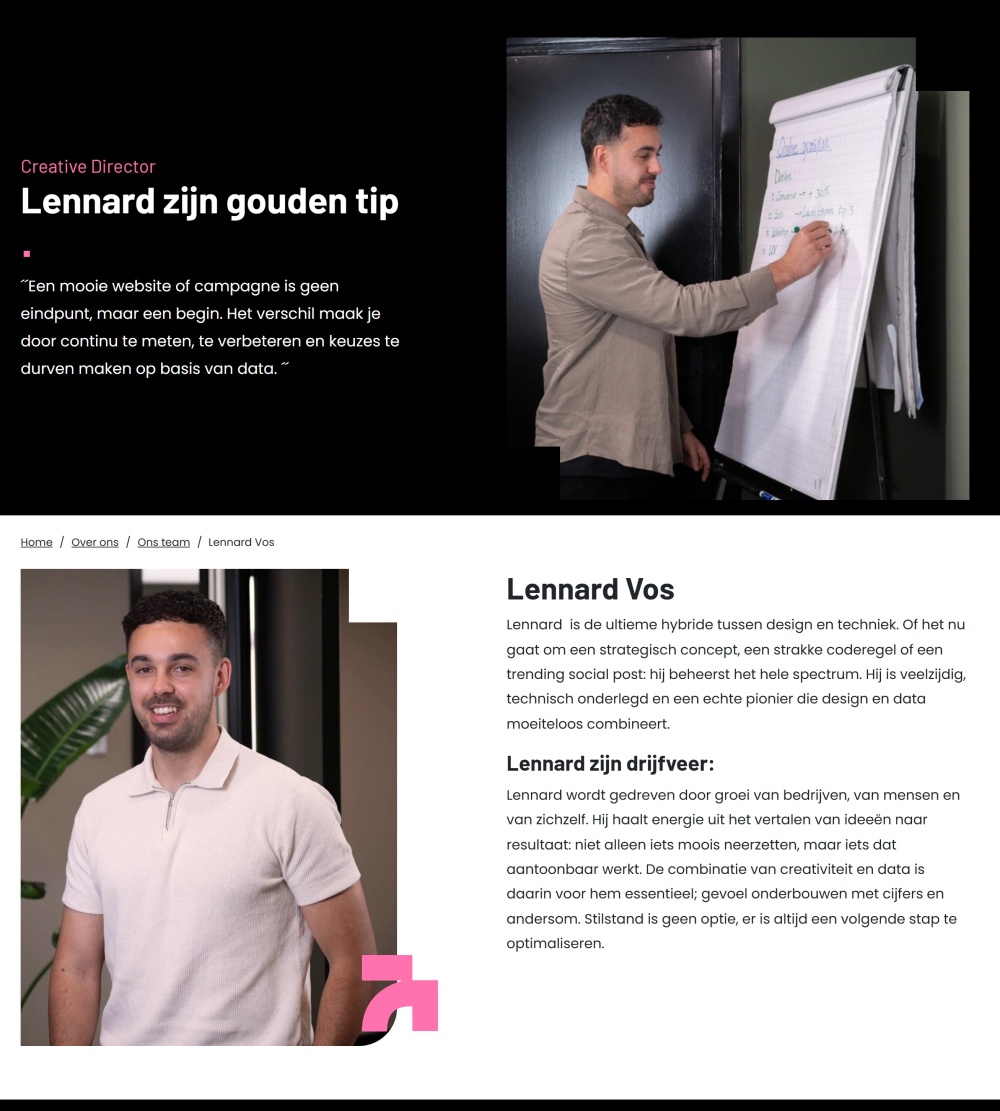 Individuele expert pagina van Lennard Vos